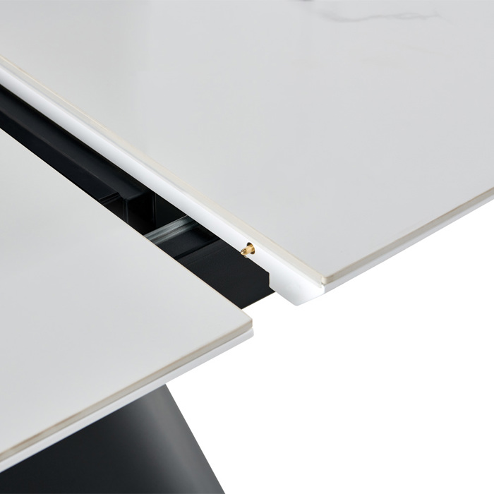 Liberta-Maison Nexus Trapezi Epekteinomeno-i Aspro Me Opsi Marmarou 180x90x76cm 02-0719