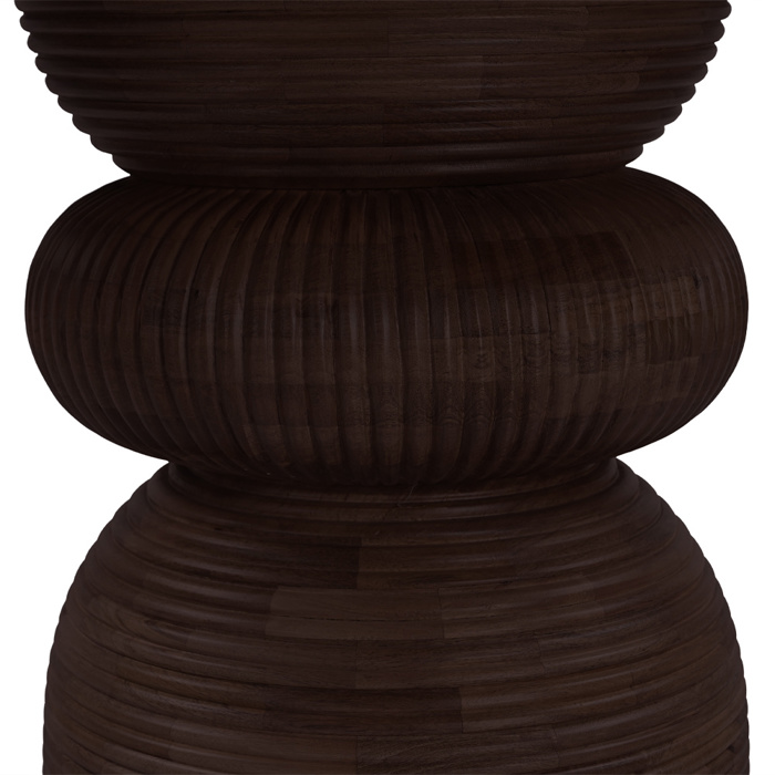 Liberta-Maison Beatle Trapezi Rotonta Kafe Lefko Me Opsi Marmarou 120x120x76cm 02-0731
