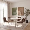 Liberta-Maison Primo Trapezi Lefko Me Opsi Marmarou 120x70x74cm 02-0736