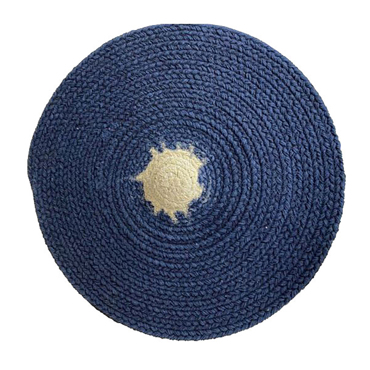 Liberta - Maison REEF Σουπλά Στρογγυλό 38x38x0.25cm Βαμβάκι Μπλε Μπεζ Polyester 021730