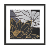 Liberta - Maison FIGERES Set ton 2 Pinakas apo Xarti kai MDF Poluxromo me Mavri Korniza 50x50x2cm 022045