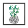 Liberta - Maison BILIA Set ton 2 Pinakas apo Xarti kai MDF Poluxromo kai Mavri Korniza 50x50x2cm 022052