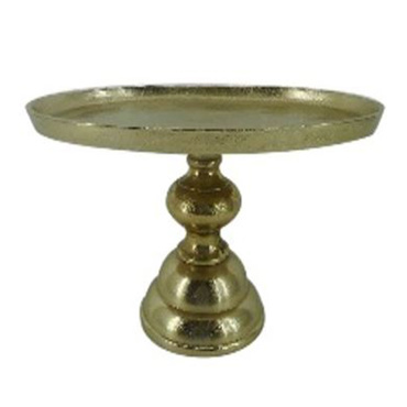 Liberta-Maison Dazzle Πλατώ Με Πόδι 30x20x19cm Αλουμίνιο Χρυσό 022668