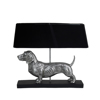 Liberta - Maison HUNDUR Epitrapezio Fotistiko Polyresin/ufasma Asimi/Mavro 60x14.5x51cm 023104