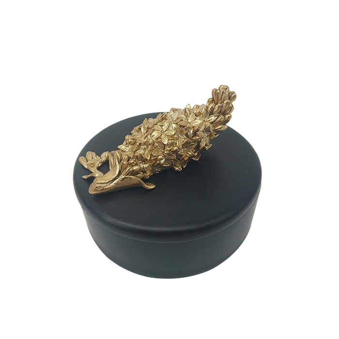 Liberta - Maison BLOOM 1 Kouti Apothikefsis Resin Mavro/Xruso F11.8x8.7cm 023527