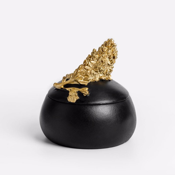 Liberta - Maison BLOOM 2 Kouti Apothikefsis Resin Mavro/Xruso F9.5x9.7cm 023528