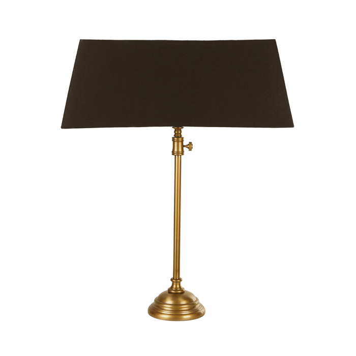 Liberta - Maison LANG Epitrapezio Fotistiko Alouminiou/ufasma Xruso Antike/Mavro 60x60x86cm 024403