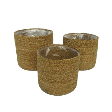 Liberta-Maison Del Mar Κασπώ Σετ 3ΤΜx 20x20x18cm Seagrass Φυσικό 027391