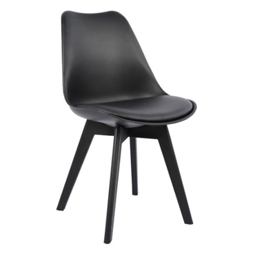 Liberta - Maison POCKET Καρέκλα Μαύρη 49x54x80cm 03-0760