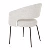 Liberta-Maison Abrazo Karekla Poluthrona Beige Mavro 57x56x81cm 03-1025