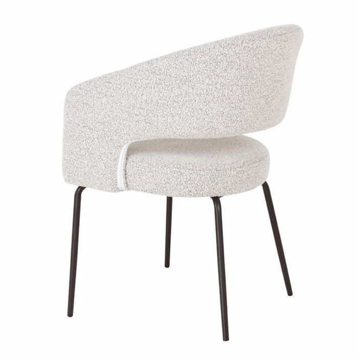 Liberta-Maison Abrazo Karekla Poluthrona Beige Mavro 57x56x81cm 03-1025