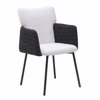 Liberta-Maison Taf Karekla Poluthrona Beige Mavro Mavro 56x63x86cm 03-1149