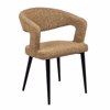 Liberta-Maison Caprice Karekla Poluthrona Moustardi Lefko Mavro Mat 56x56x81cm 03-1187