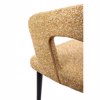 Liberta-Maison Caprice Karekla Poluthrona Moustardi Lefko Mavro Mat 56x56x81cm 03-1187