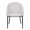Liberta-Maison Carmen Karekla Poluthrona Cream Mavro Mat 59x60.5x83.5cm 03-1189