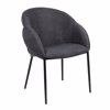 Liberta-Maison Carmen Karekla Poluthrona Ggri Mavro Mat 59x60.5x83.5cm 03-1190