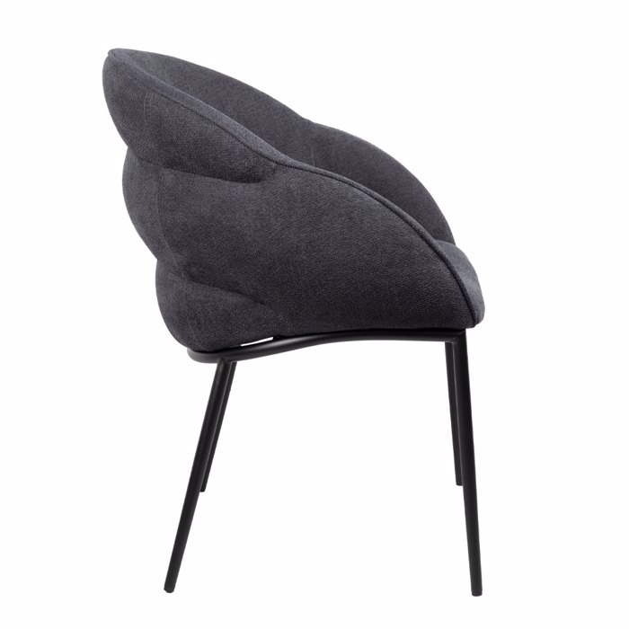 Liberta-Maison Carmen Karekla Poluthrona Ggri Mavro Mat 59x60.5x83.5cm 03-1190