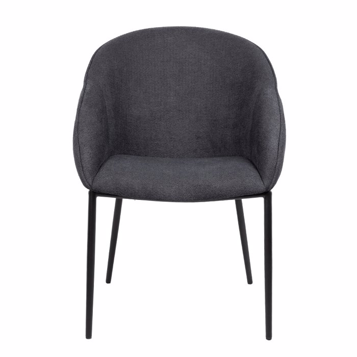 Liberta-Maison Carmen Karekla Poluthrona Ggri Mavro Mat 59x60.5x83.5cm 03-1190