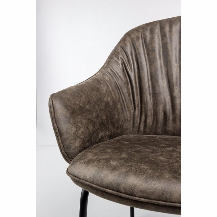 Liberta-Maison Tosca Karekla Poluthrona Kafe Mavro Mat 62x63x90.5cm 03-1191