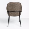 Liberta-Maison Tosca Karekla Poluthrona Kafe Mavro Mat 62x63x90.5cm 03-1191