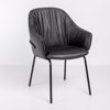 Liberta-Maison Tosca Karekla Poluthrona Ggri Mavro Mat 62x63x90.5cm 03-1192