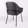 Liberta-Maison Tosca Karekla Poluthrona Ggri Mavro Mat 62x63x90.5cm 03-1192
