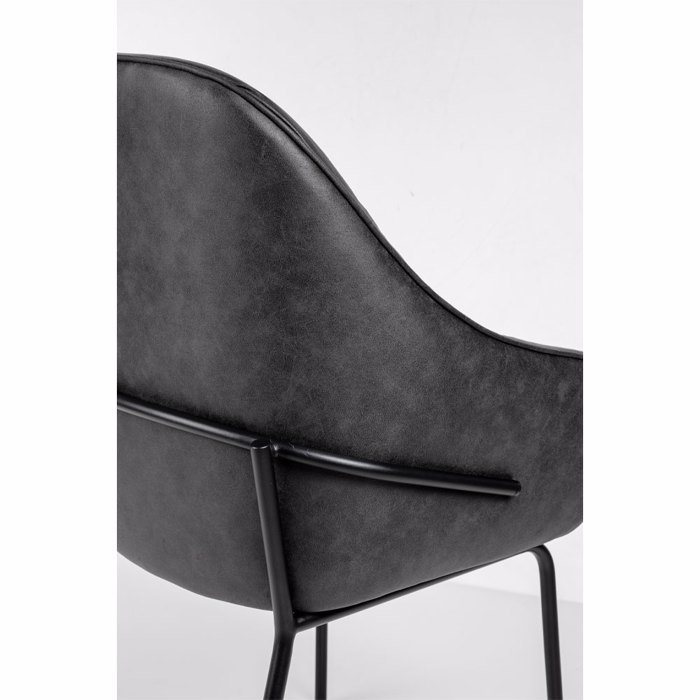Liberta-Maison Tosca Karekla Poluthrona Ggri Mavro Mat 62x63x90.5cm 03-1192