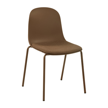 Liberta-Maison Padded Καρέκλα Καφέ 51x53x85cm 03-1313