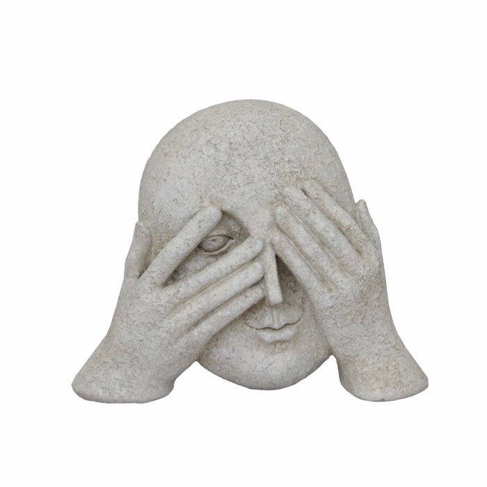 Liberta - Maison GLANCE Diakosmitiko Prosopo Polyresin Off White 21.3x7x16.8cm 034169