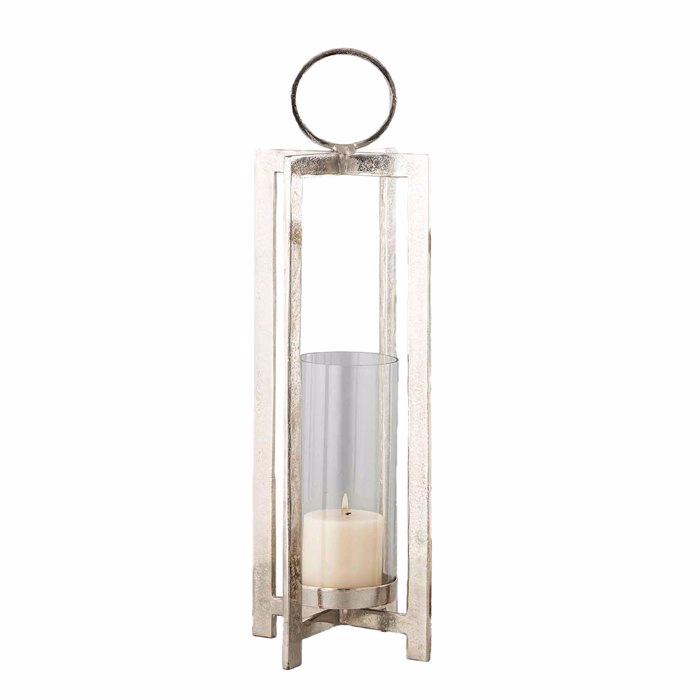 Liberta-Maison Beacon Light Fanari 25.5x25.5x78cm Alouminio Asimi Gyali 034384