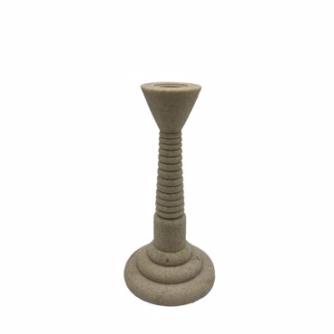Liberta - Maison LITO Κηροπήγιο Polyresin Stone Μπεζ Φ10x20cm 034478