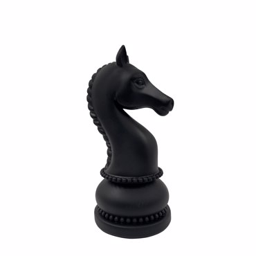 Liberta - Maison KNIGHTLINE Διακοσμητικό Πιόνι Polyresin Μαύρο 11x10.5x22cm 034494