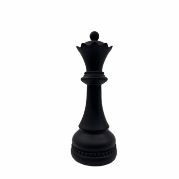 Liberta - Maison KNIGHTLINE Διακοσμητικό Πιόνι Polyresin Μαύρο Φ10x26cm 034495