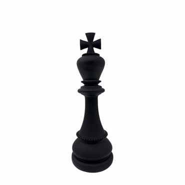 Liberta - Maison KNIGHTLINE Διακοσμητικό Πιόνι Polyresin Μαύρο Φ10x29.5cm 034496