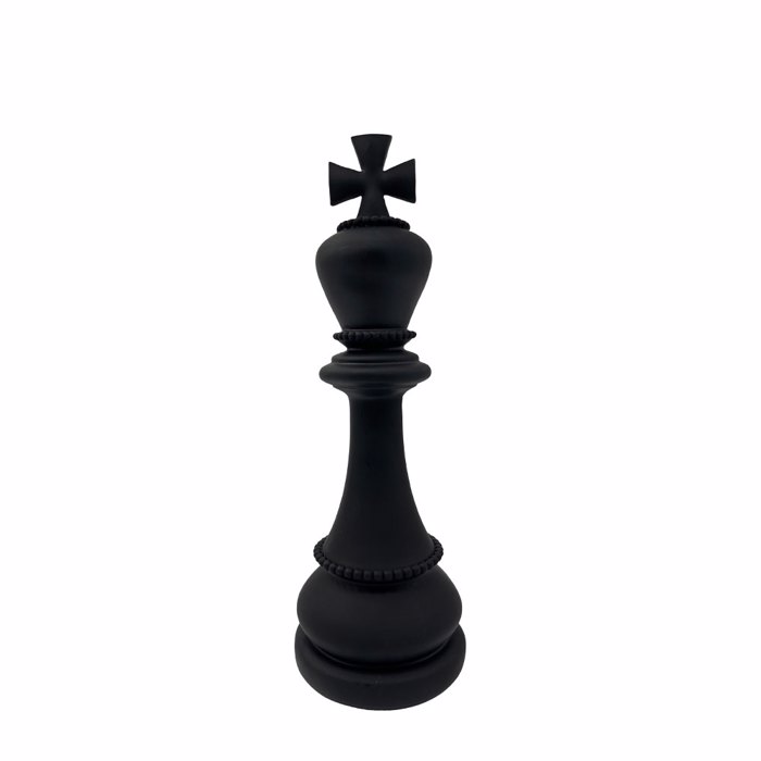 Liberta - Maison KNIGHTLINE Diakosmitiko Pioni Polyresin Mavro F10x29.5cm 034496