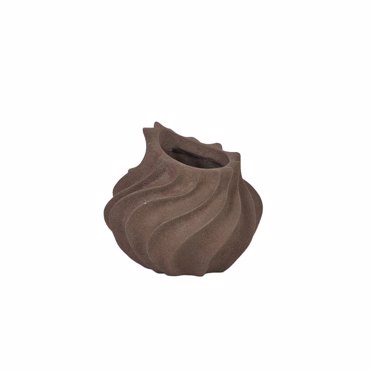 Liberta - Maison RUST Βάζο Resin Καφέ Σκούρο Φ18.1x16.5cm 034691