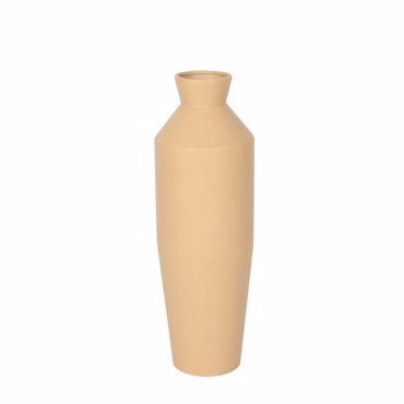 Liberta - Maison ELVO Βάζο Μεταλλικό Μπεζ Φ18x56.5cm 034782