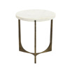 Liberta-Maison Blanche Side Table Lefko Brass Antique 55x55x61cm 04-0827