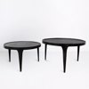 Liberta-Maison Ink Coffee Table Set 2TEM Mavro 75x75x45.5cm 04-1195