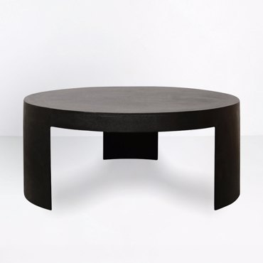 Liberta-Maison Volcano Coffee Table Μαύρο 88x88x37cm 04-1197