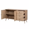 Liberta - Maison AMMOS Boufes Fusikos me Rattan me 3 Surtaria kai Ntoulapia 150x39x79cm 05-0469