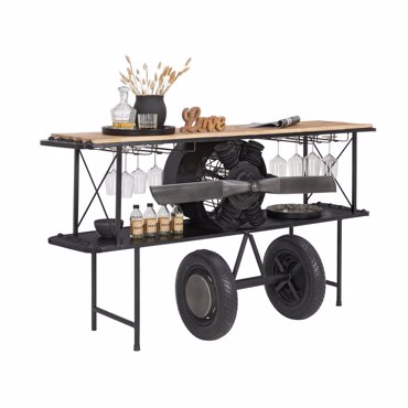 Liberta-Maison Aviation Κονσολα Bar Φυσικό 191x58x91cm 05-0721