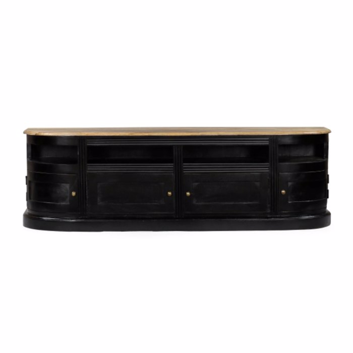 Liberta-Maison Francesa TV Stand 4PORTES Mavro Fusiko 175x42x60cm 05-0795