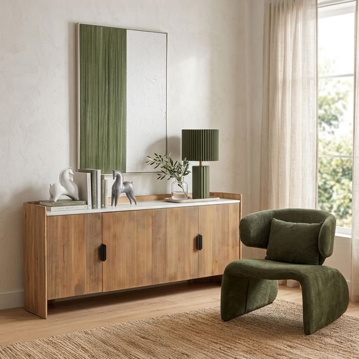 Liberta-Maison Organic Bitter Boufes 4PORTES Karudi Lefko 165x45x75cm 05-0817