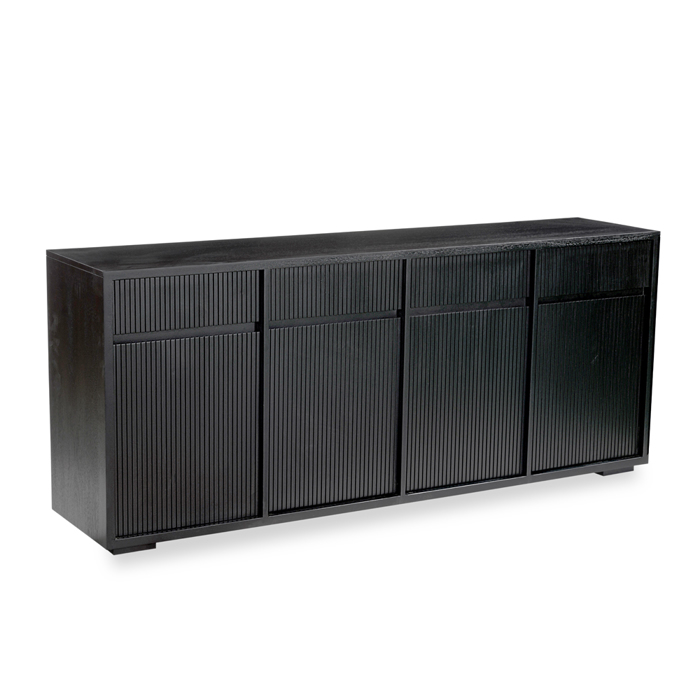 Liberta-Maison Capo Boufes 4PORTES 4SuRTARIA Mavro 180x40x75cm 05-0824