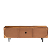 Liberta-Maison Chocolat TV Stand 2PORTES Karudi 162x42x54cm 08-0009