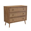 Liberta - Maison AMMOS Komota Fusiki me Rattan me 3 Surtaria 90x39x79cm 09-1234