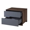 Liberta - Maison GROOVES Komodino Karudi/Ggri me 2 Surtaria 60x45x47cm 09-2045