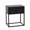Liberta - Maison AZTEC Komodino Mavro me 1 Surtari 50x35x60cm 09-2094