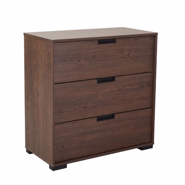 Liberta - Maison INSPIRE Συρταριέρα Καρυδί με 3 Συρτάρια 80x39x80cm 09-2161